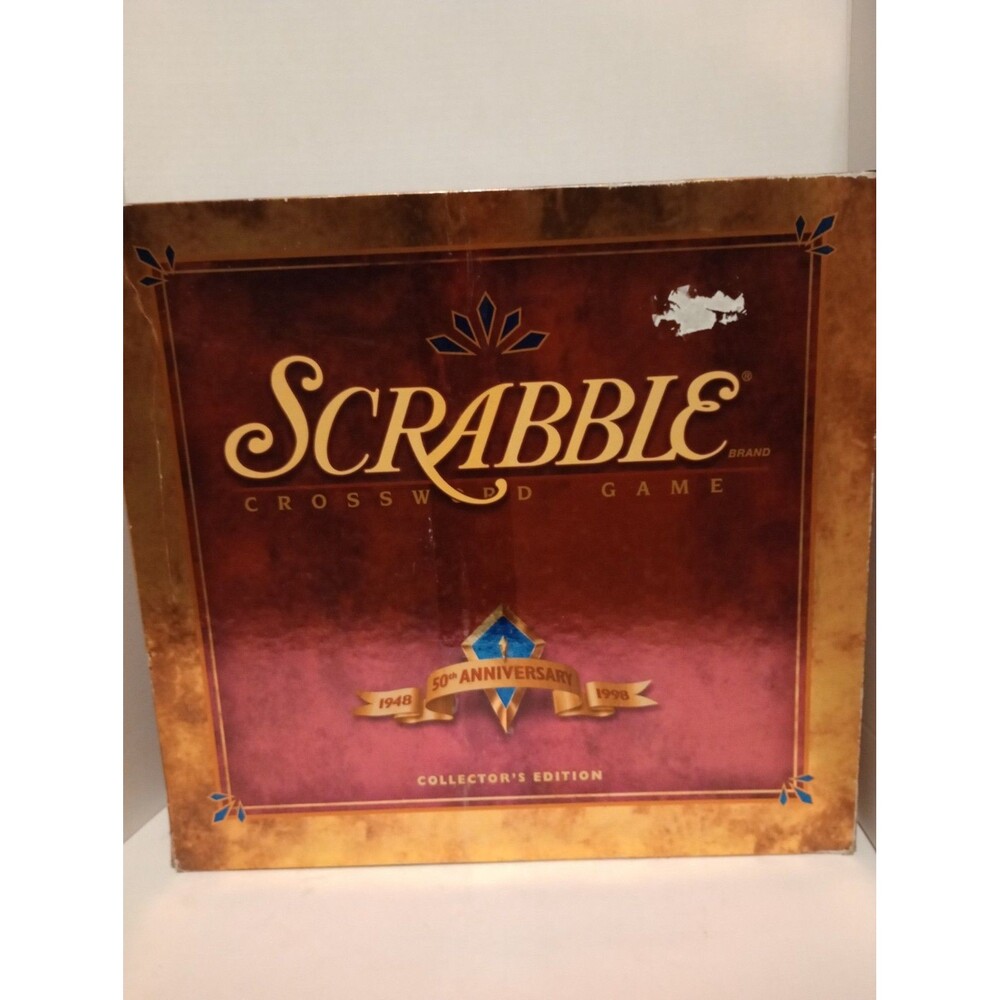 Vintage 1998 Deluxe 50th Anniversary Scrabble Game Collectors Edition COMPLETE